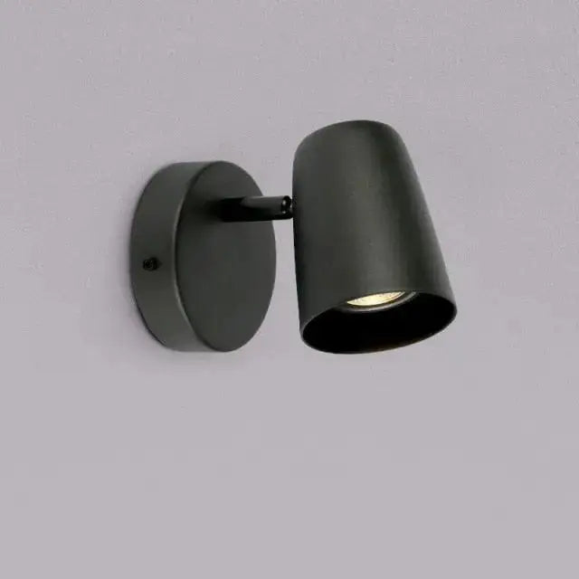 Modern brushed nickel wall sconces bedroom conical spotlight