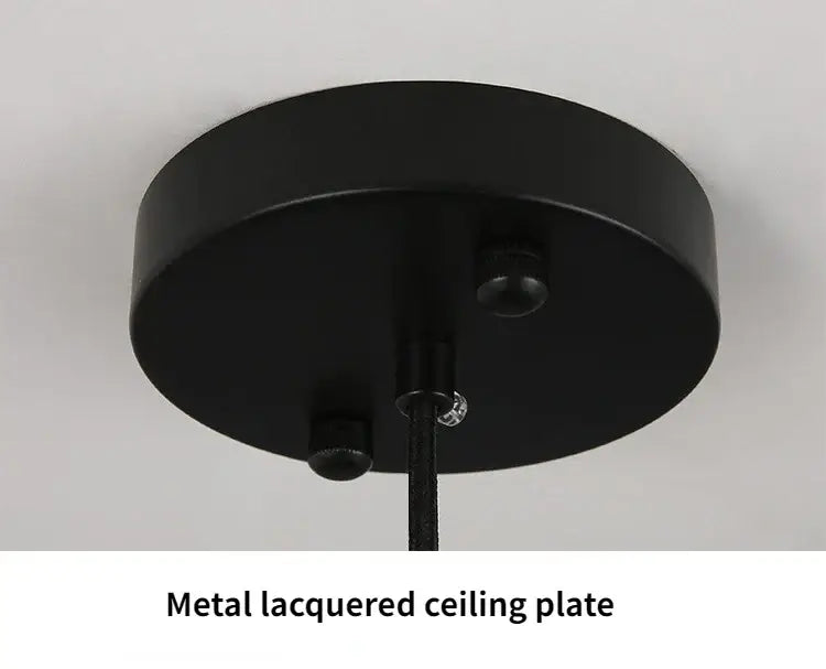 Modern blue u shape led ceiling chandelier for living room