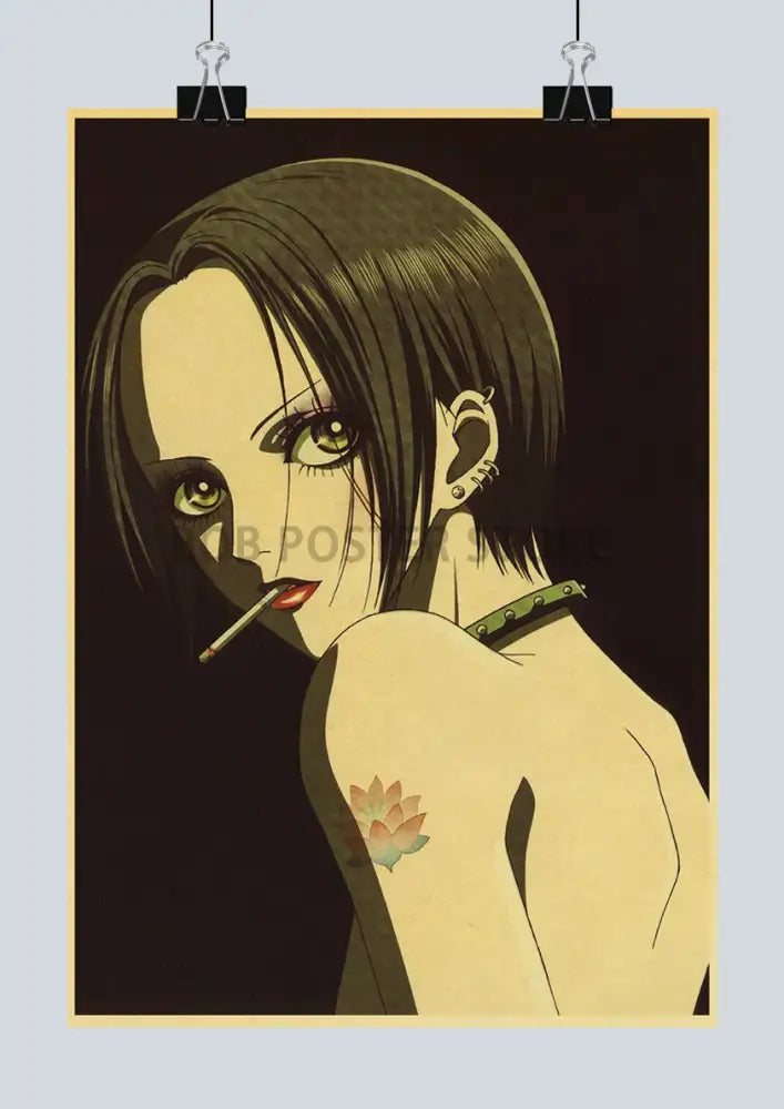 Stylized japan anime nana framed poster bedroom wall art