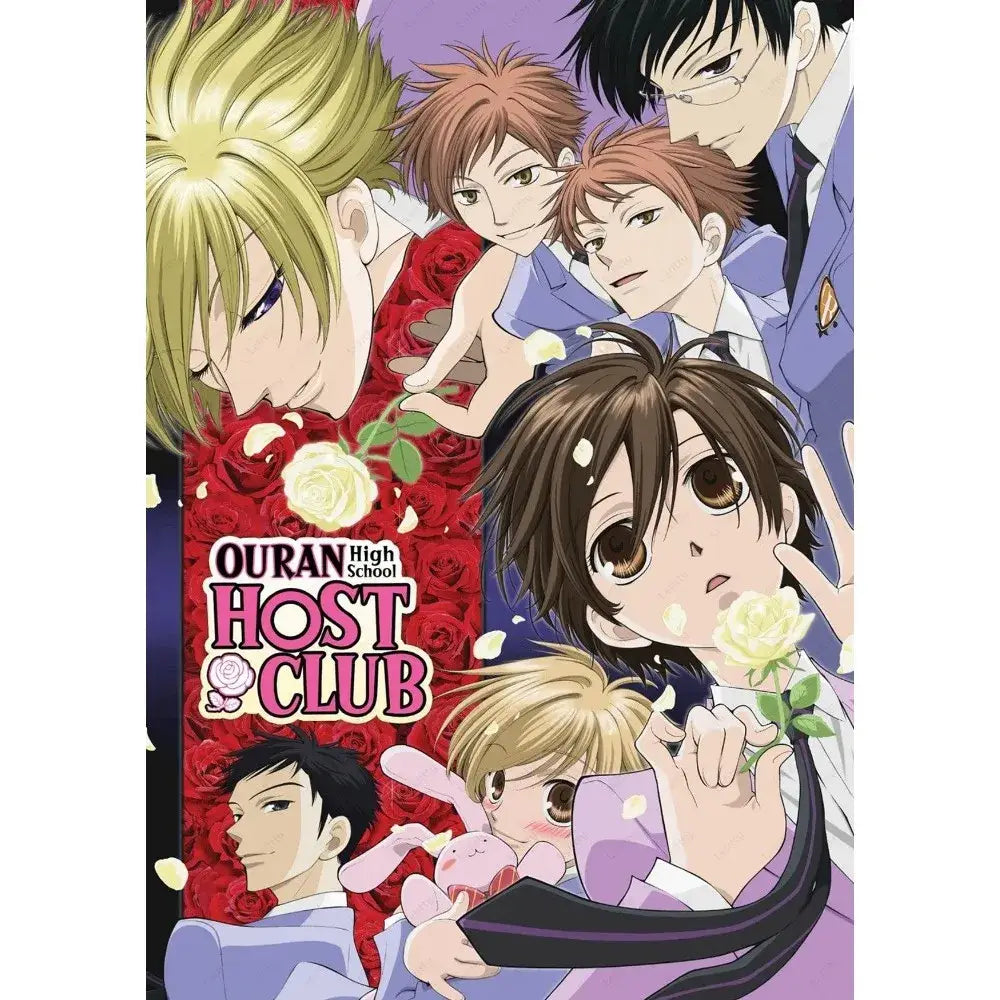 Anime pink & white high school host club poster bedroom wall art