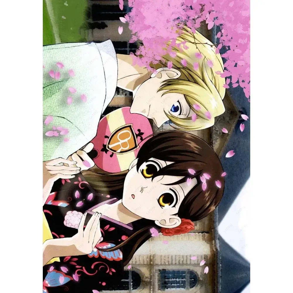 Anime pink & white high school host club poster bedroom wall art
