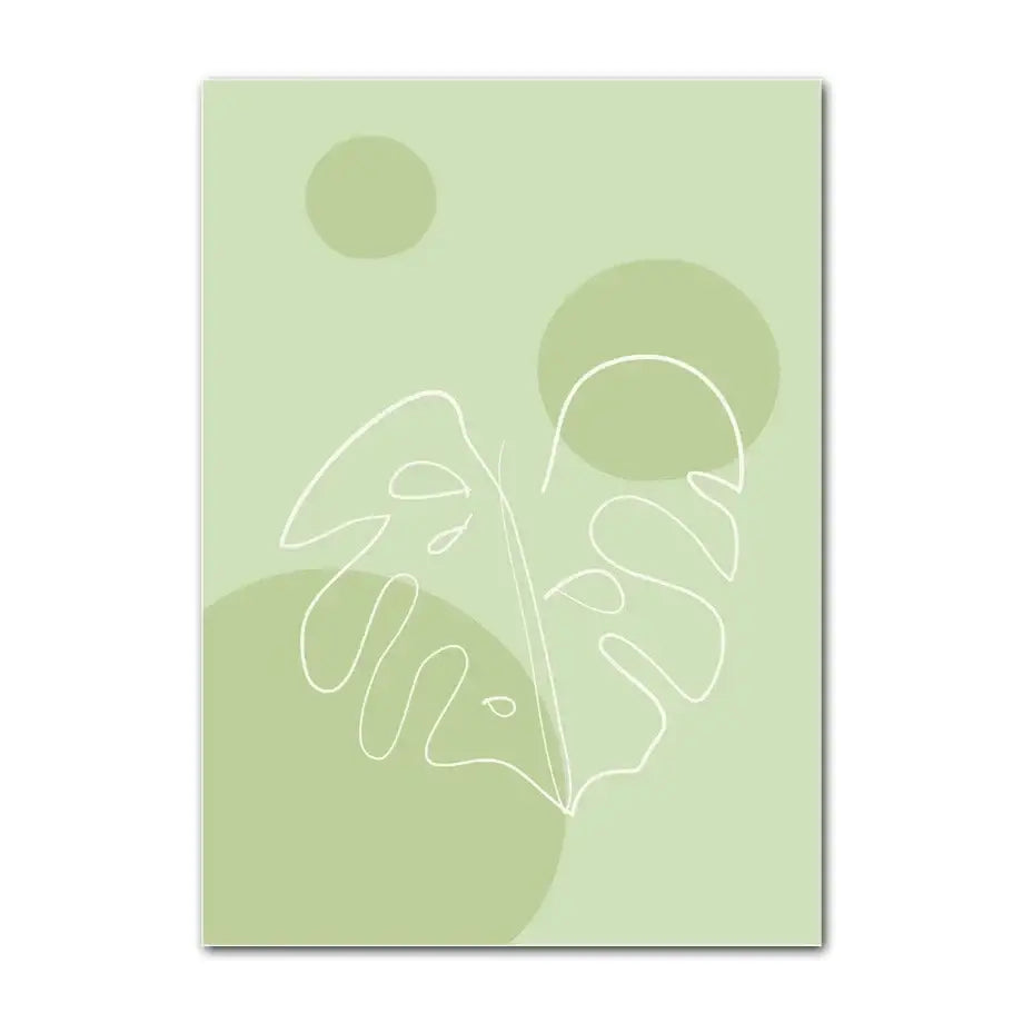 Minimalist cream & sage be kind wall art print bedroom decor