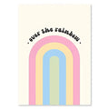 Danish pastel rainbow wall art bedroom over the rainbow print