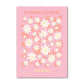 Pastel purple abstract flower market wall art bedroom print