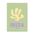 Minimalist mint & pastel purple ibiza wall art bedroom poster