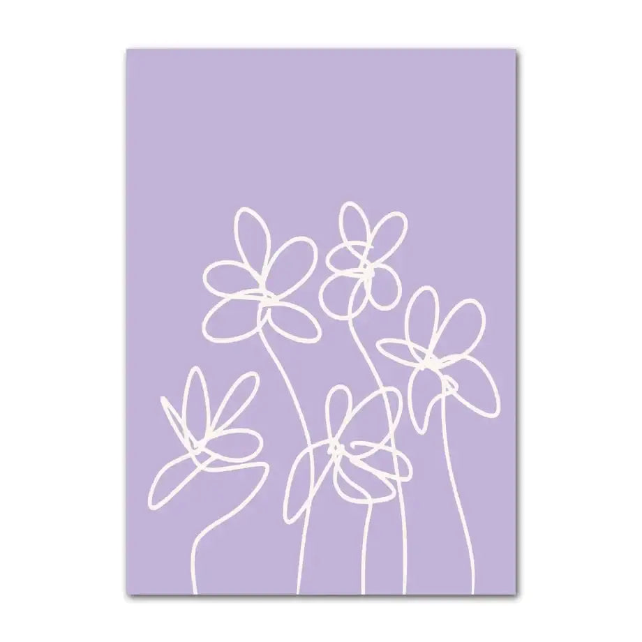 Pastel pink & peach flower canvas wall art for bedroom decor