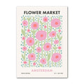 Abstract amsterdam flower market pastel wall art bedroom poster