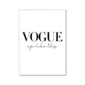 Modern pink aesthetic vogue wall art prints bedroom decor