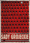 Vintage red sady grojeckie kitchen posters canvas prints