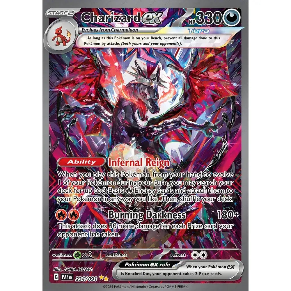Framed japanese anime charizard metallic foil art for bedroom wall