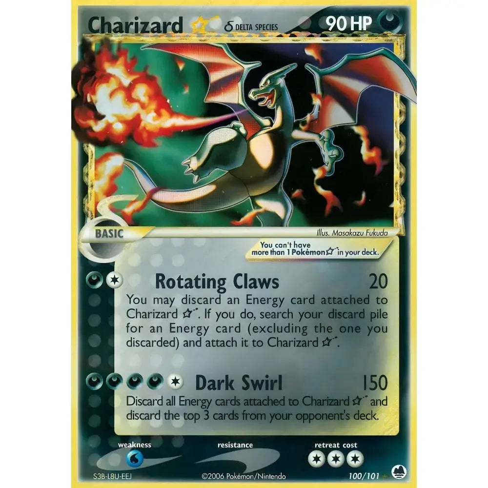 Framed japanese anime charizard metallic foil art for bedroom wall