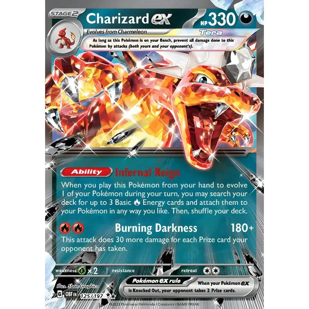 Framed japanese anime charizard metallic foil art for bedroom wall
