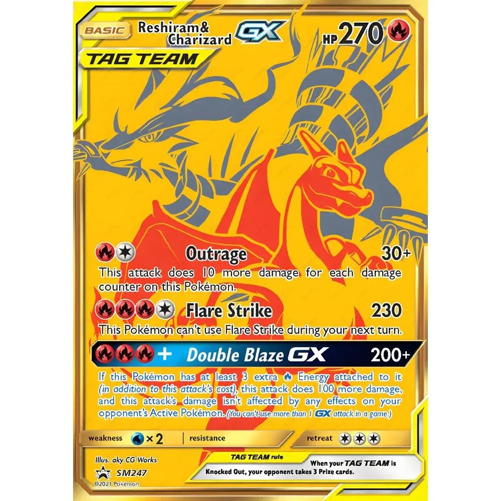 Framed japanese anime charizard metallic foil art for bedroom wall
