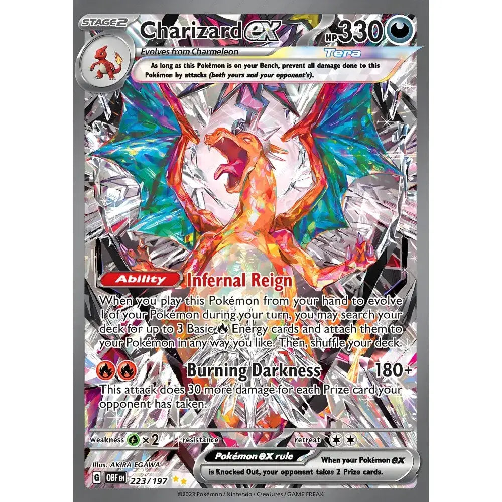 Framed japanese anime charizard metallic foil art for bedroom wall