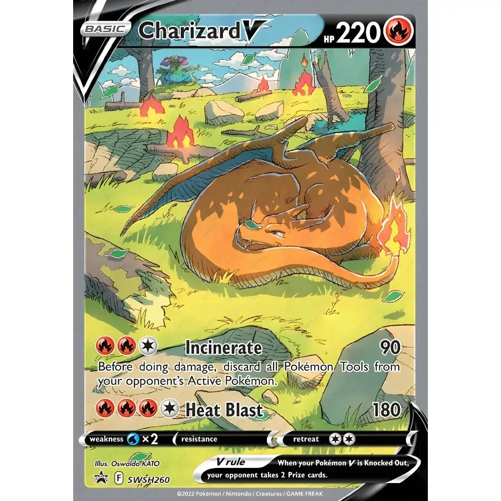 Framed japanese anime charizard metallic foil art for bedroom wall