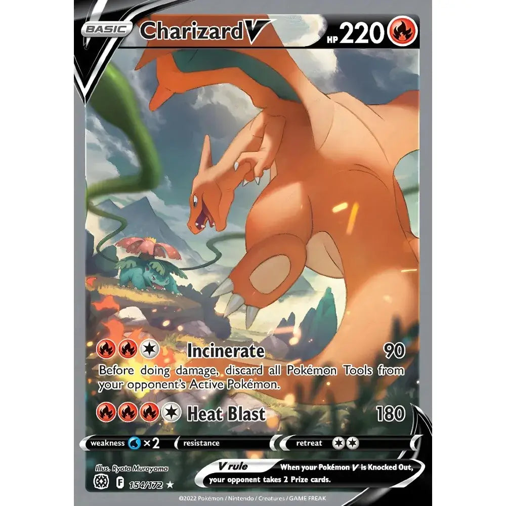 Framed japanese anime charizard metallic foil art for bedroom wall
