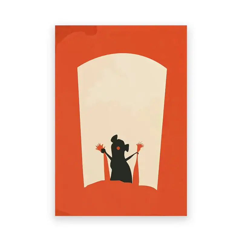 Minimalist ratatouille cartoon art print set of 4 kitchen decor