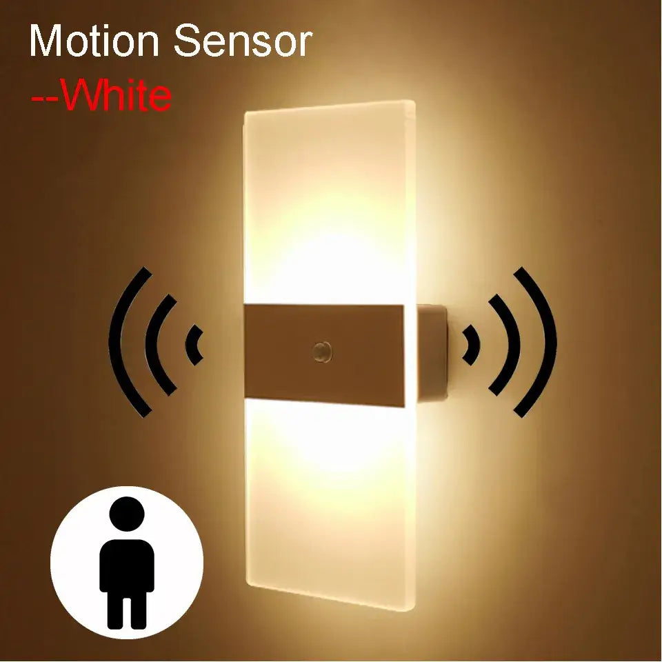Modern black rechargeable wall light bedroom frosted glass sconce