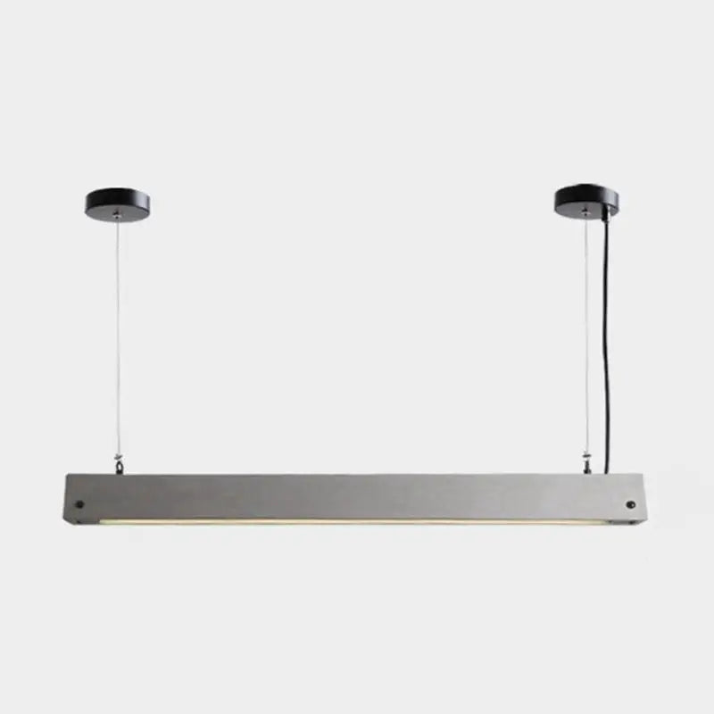 Modern minimalist cement grey led pendant light for dining room