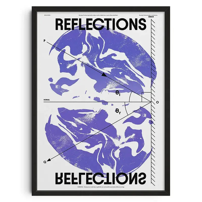 Retro pink & red cerberus abstract canvas print bedroom wall art