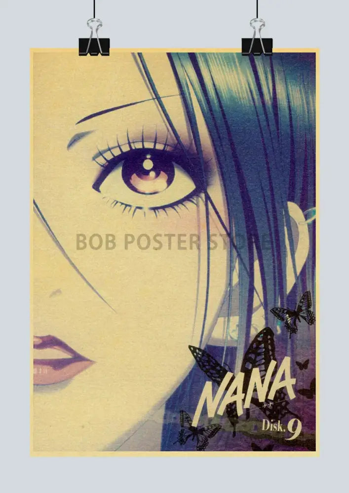 Retro anime nana kraft paper poster bedroom wall decor