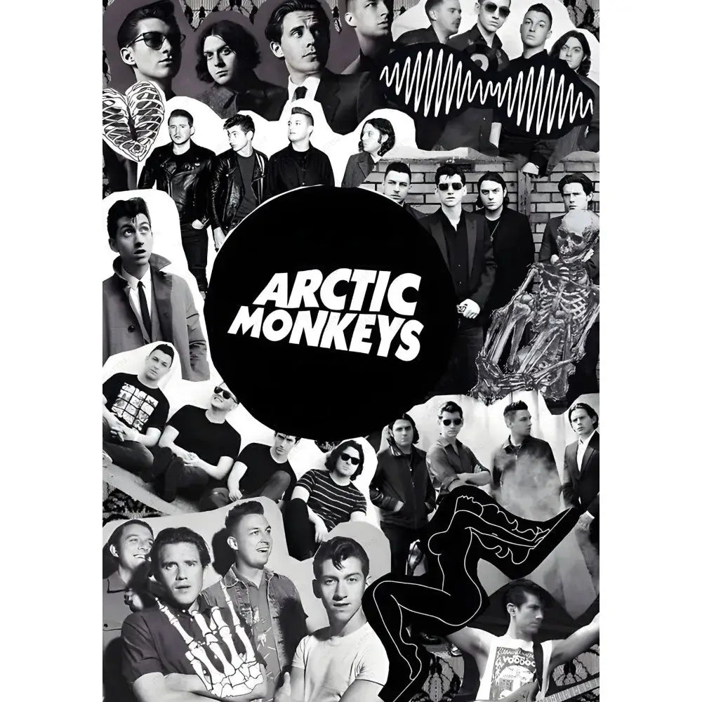 Retro arctic monkeys wall art set – bedroom vintage music posters