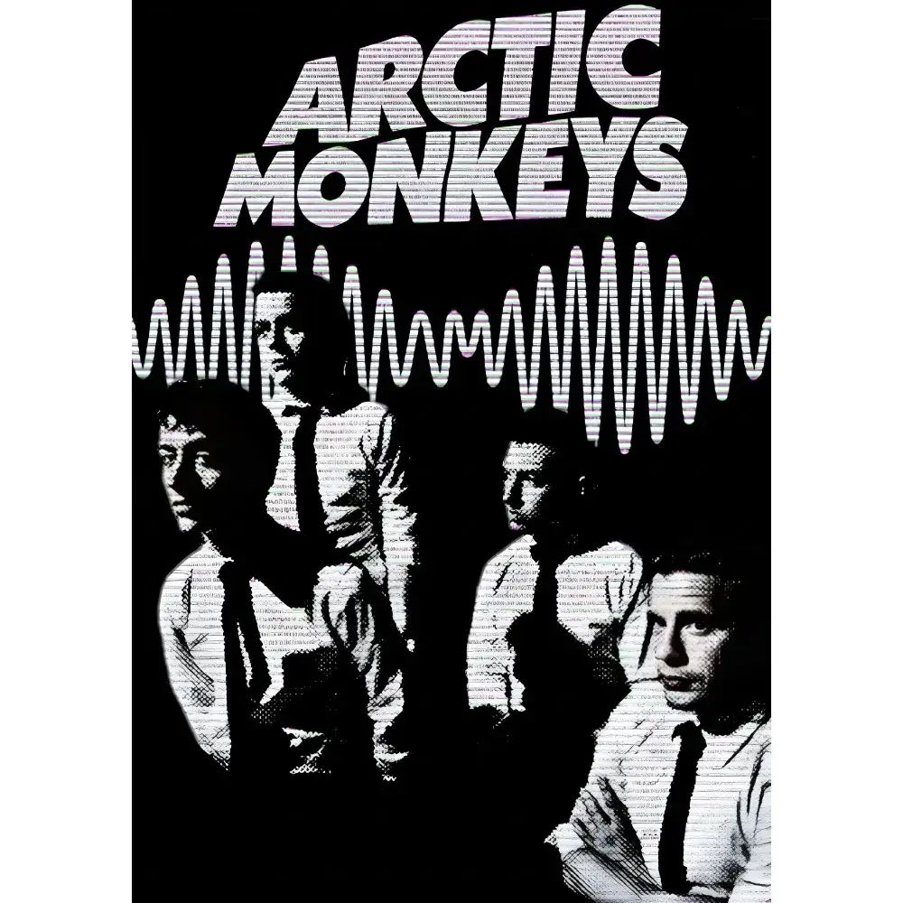 Retro arctic monkeys wall art set – bedroom vintage music posters