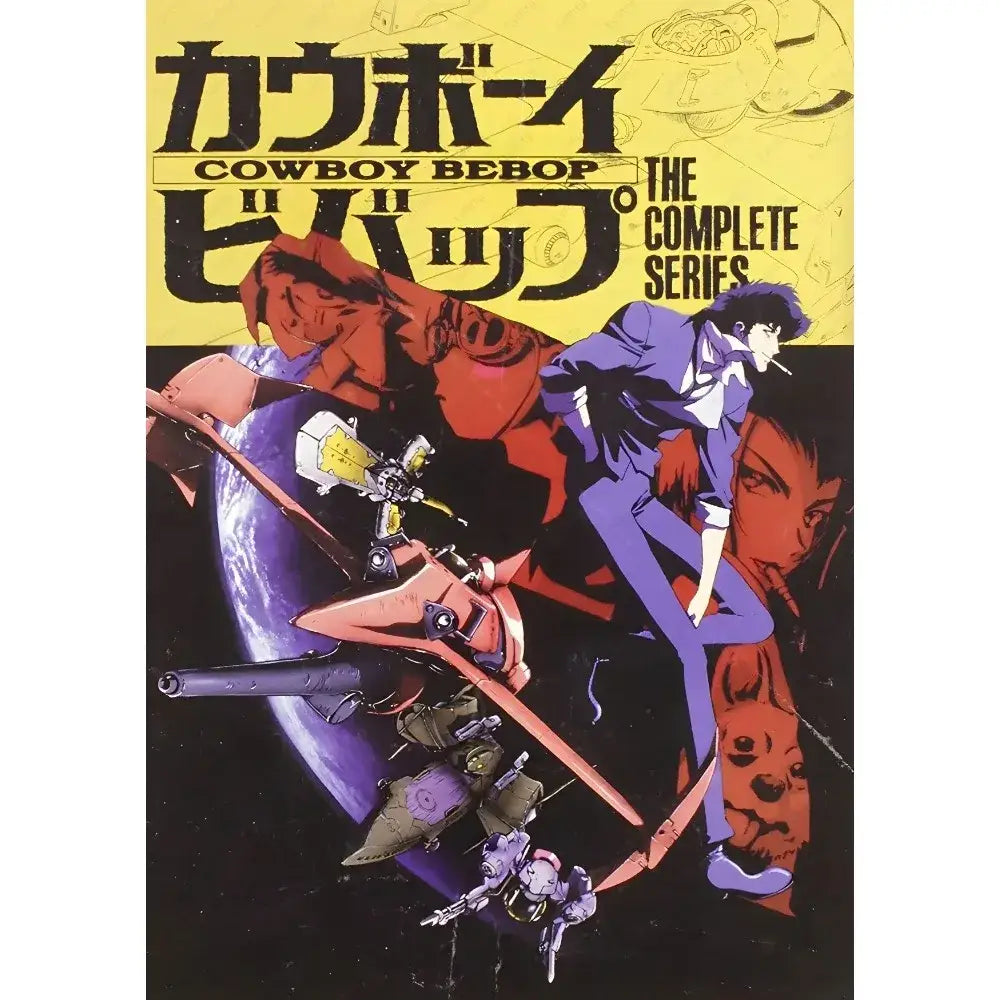 Retro framed cowboy bebop anime poster set for bedroom decor