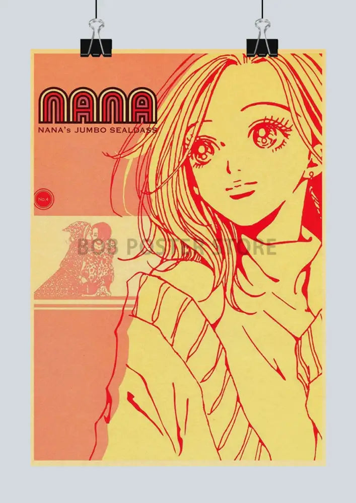 Retro japan anime nana poster bedroom vintage floral wall art