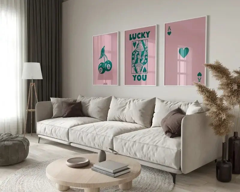 Retro funky queen wall art posters set living room canvas decor