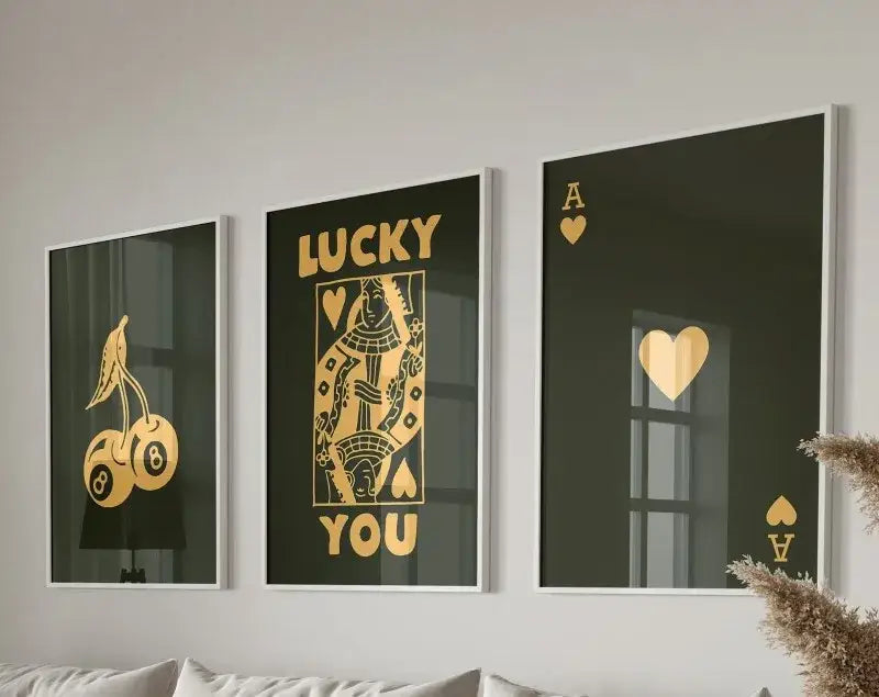 Retro funky queen wall art posters set living room canvas decor