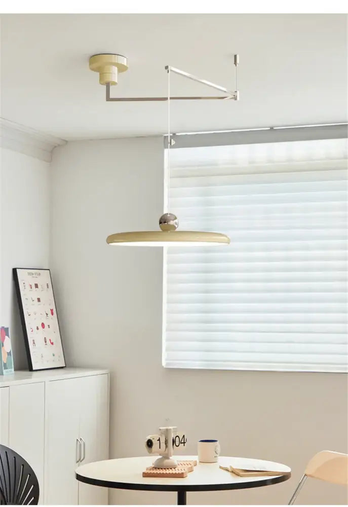 Modern red rotatable led pendant light – kitchen adjustable arm