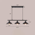 Industrial dark coffee ceiling light kitchen lid shaped bistro lamp