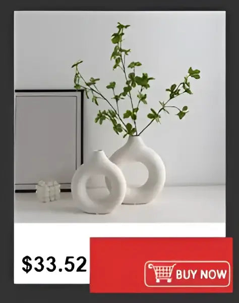 Ribbed shatterproof clear acrylic flower vase for dining room