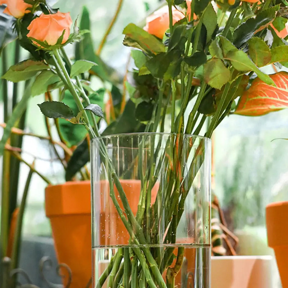 Shatterproof tall transparent acrylic flower vase living room decor