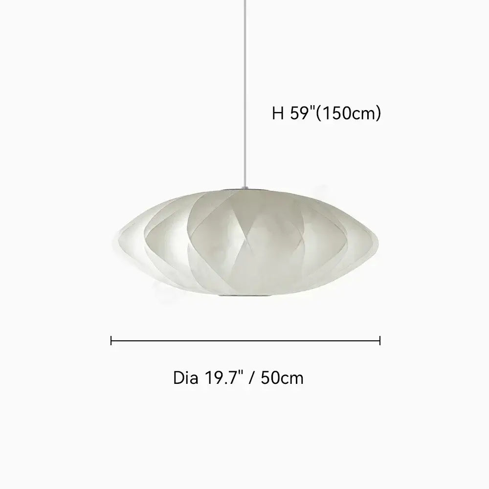 Modern ribbed white led pendant lamp – dining room geometric light
