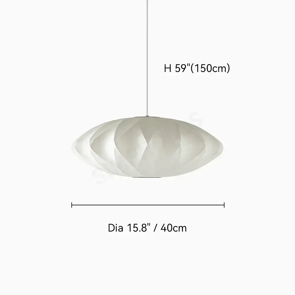 Modern ribbed white led pendant lamp – dining room geometric light