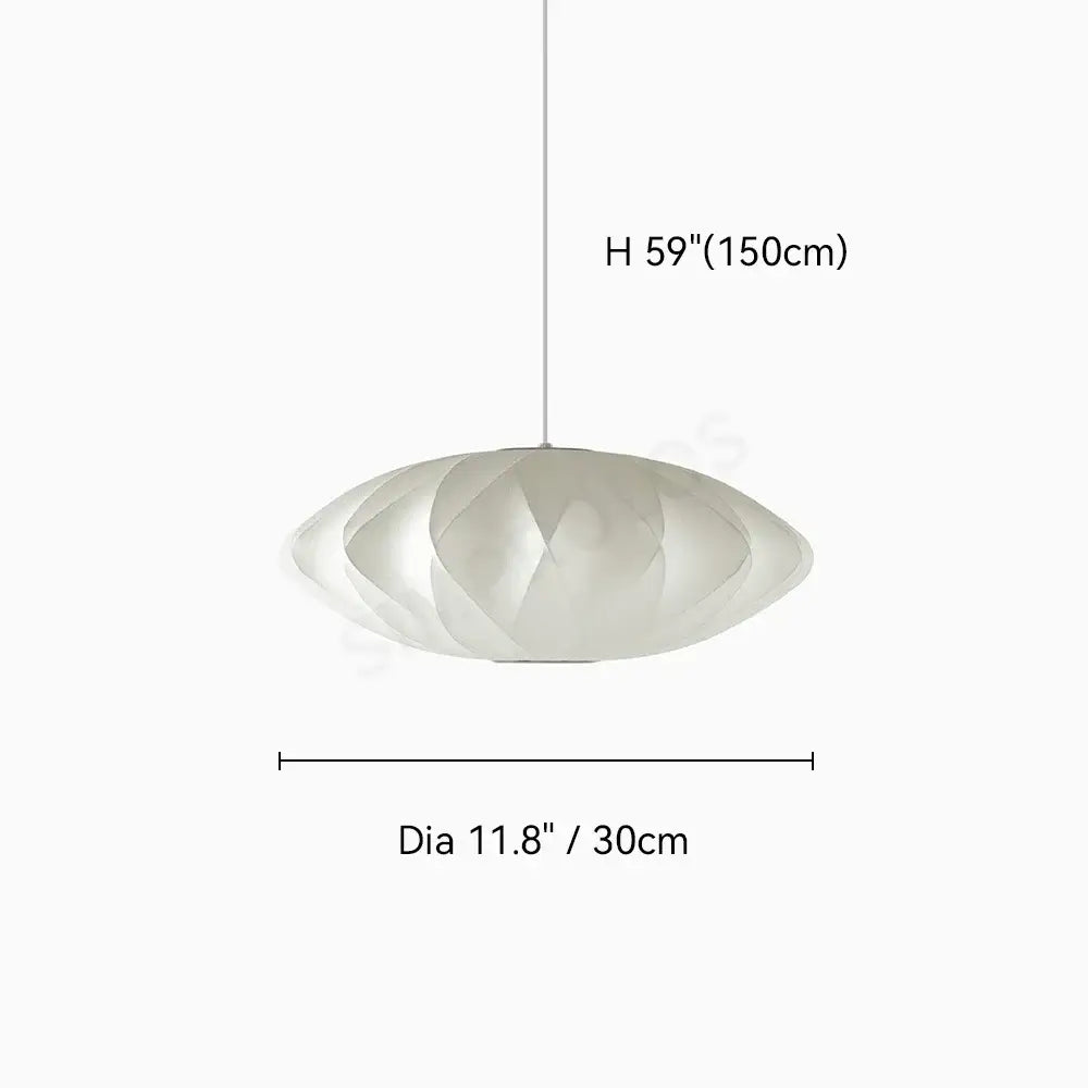 Modern ribbed white led pendant lamp – dining room geometric light