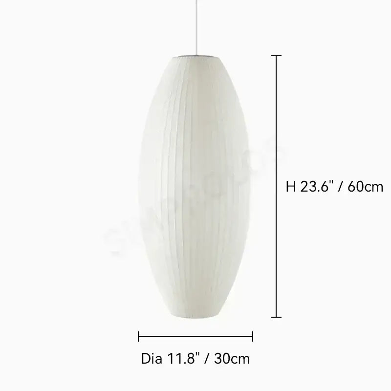 Modern ribbed white led pendant lamp – dining room geometric light