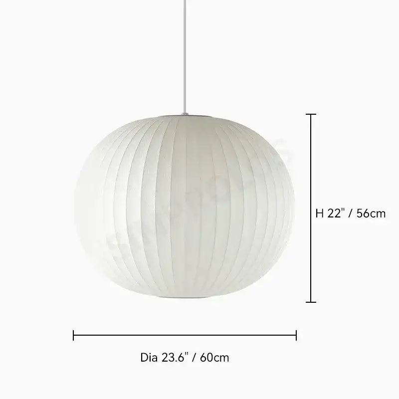 Modern ribbed white led pendant lamp – dining room geometric light