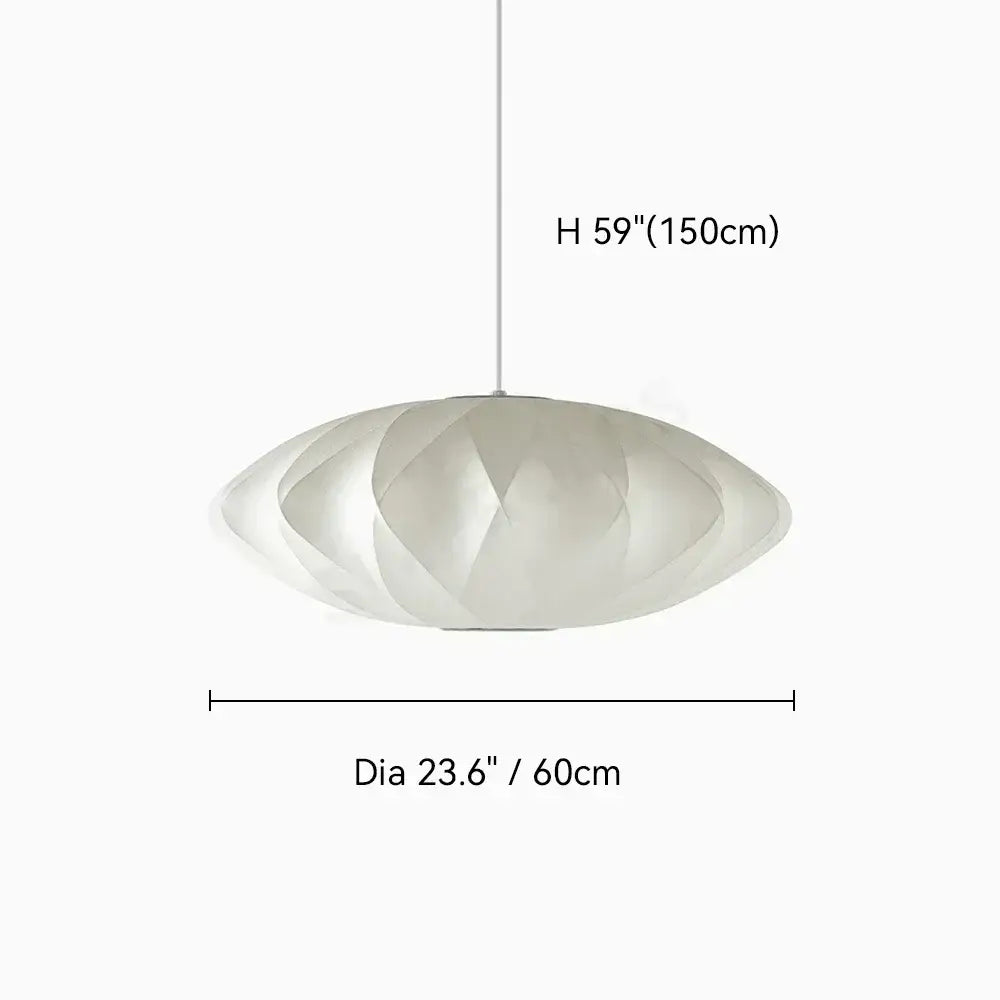Modern ribbed white led pendant lamp – dining room geometric light