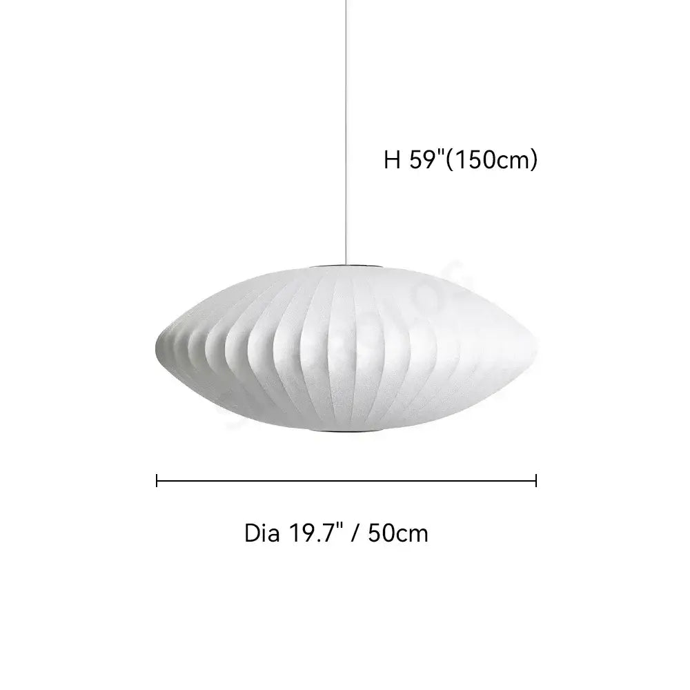 Modern ribbed white led pendant lamp – dining room geometric light
