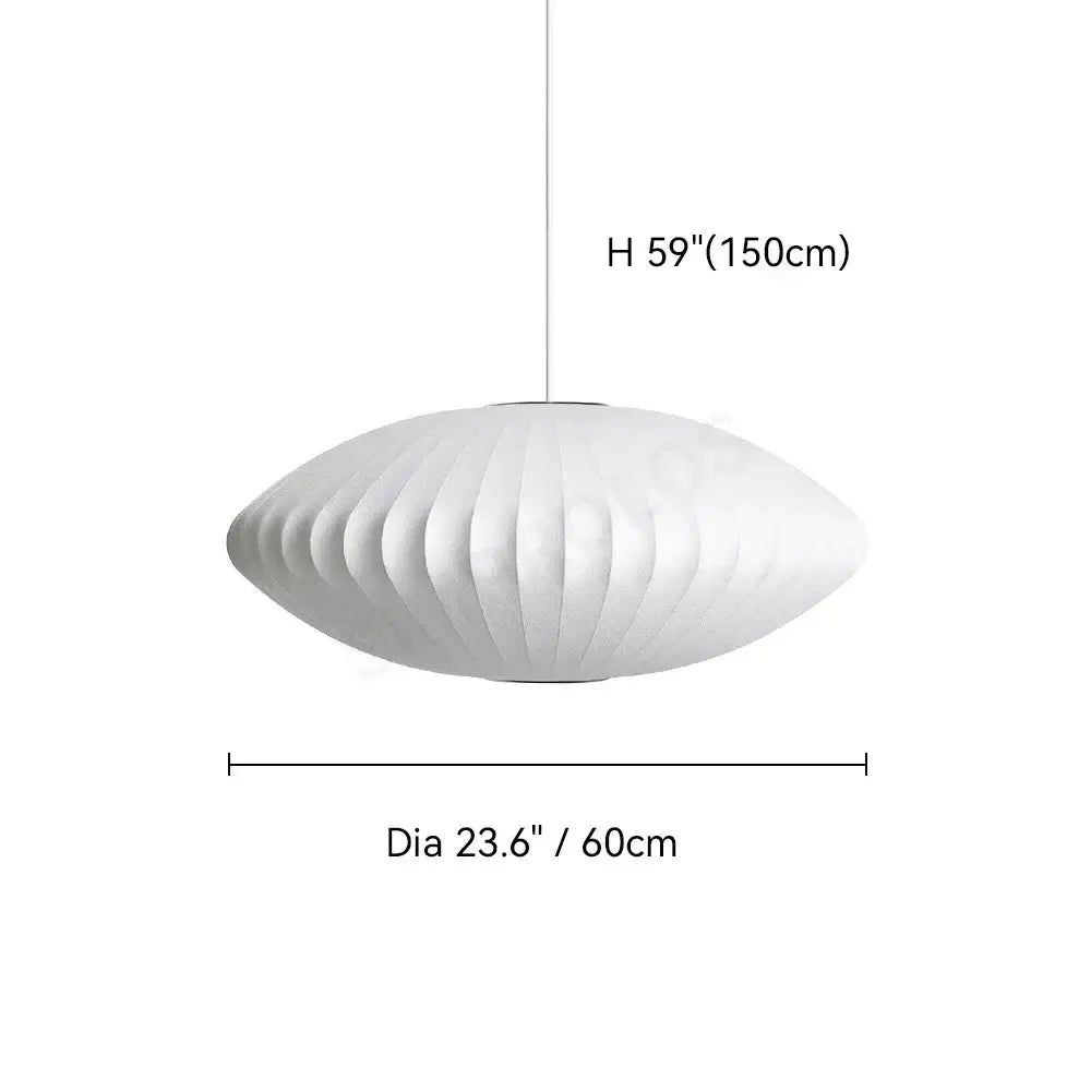 Modern ribbed white led pendant lamp – dining room geometric light