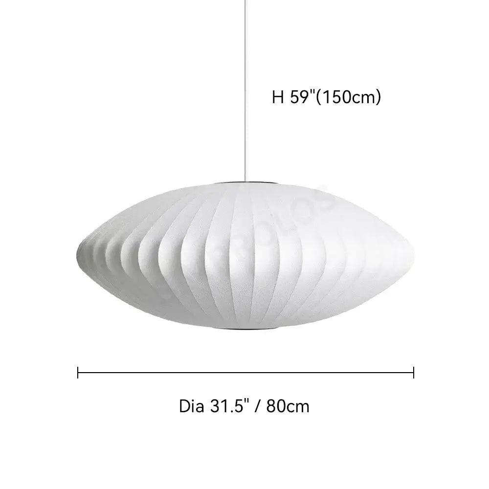 Modern ribbed white led pendant lamp – dining room geometric light