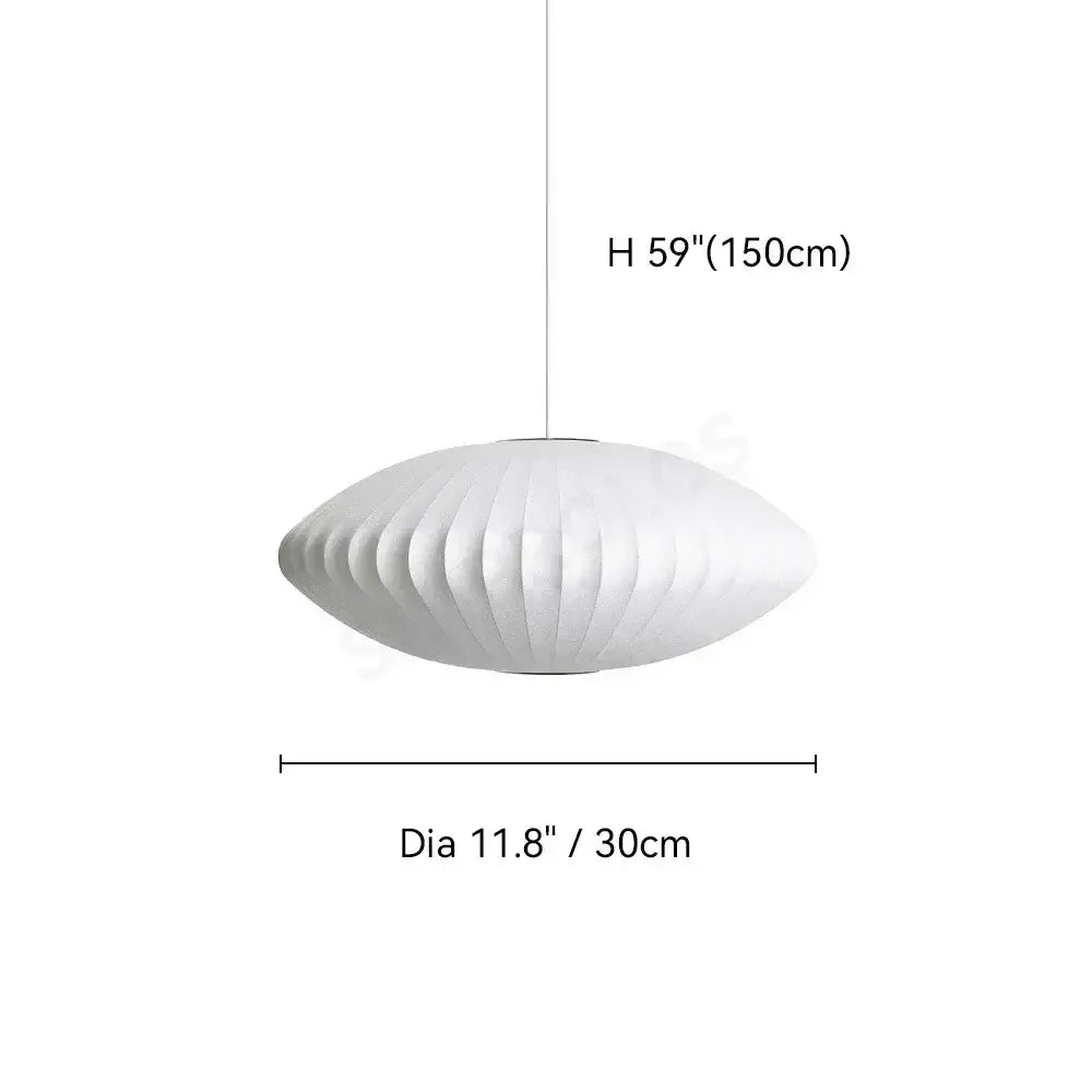 Modern ribbed white led pendant lamp – dining room geometric light