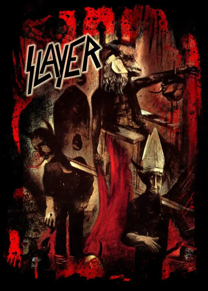 Slayer heavy metal black & red canvas posters bedroom wall art