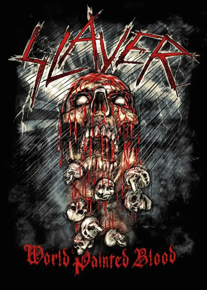 Slayer heavy metal black & red canvas posters bedroom wall art