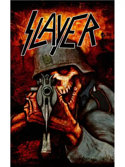 Slayer heavy metal black & red canvas posters bedroom wall art
