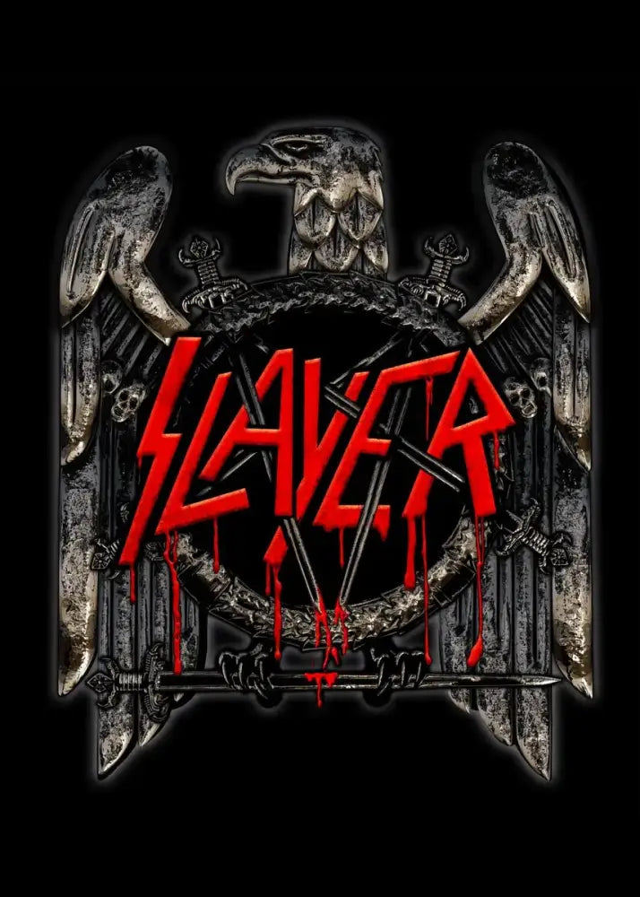 Slayer heavy metal black & red canvas posters bedroom wall art