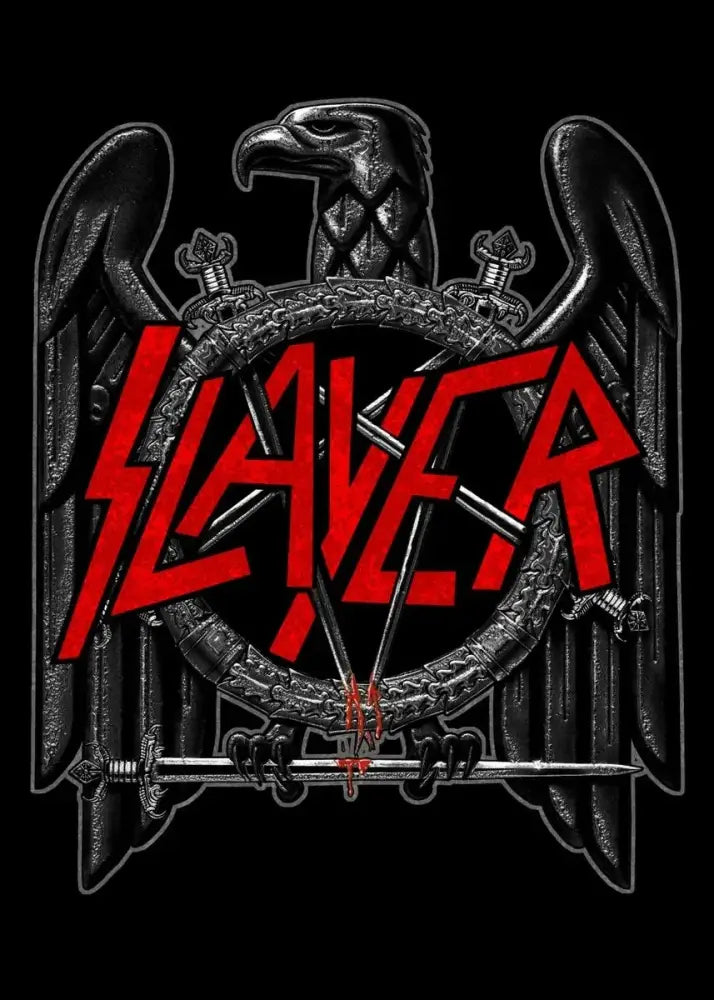 Slayer heavy metal black & red canvas posters bedroom wall art